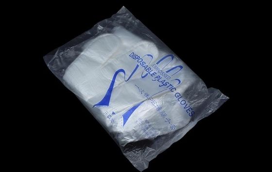 Plastic HDPE CPE  Disposable  Clear Embossed  Gloves for Industrial Medical Restaurant Cleaning